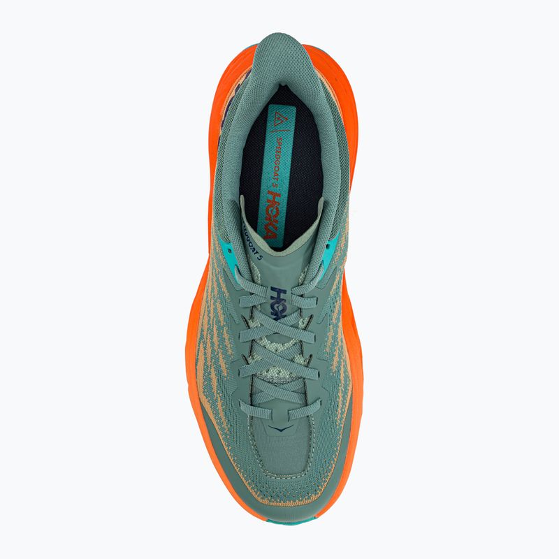 HOKA Speedgoat 5 vyriški bėgimo bateliai green-orange 1123157-TMOR 5