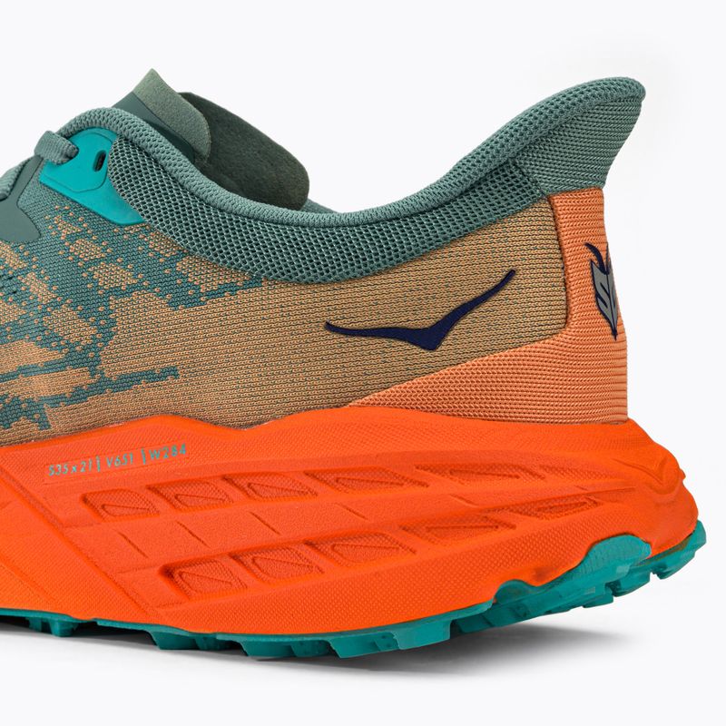 HOKA Speedgoat 5 vyriški bėgimo bateliai green-orange 1123157-TMOR 10
