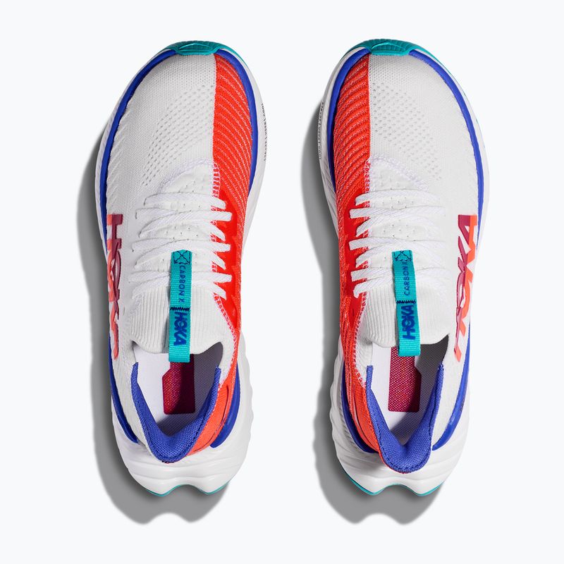 Vyriški bėgimo bateliai HOKA Carbon X 3 white/flame 11