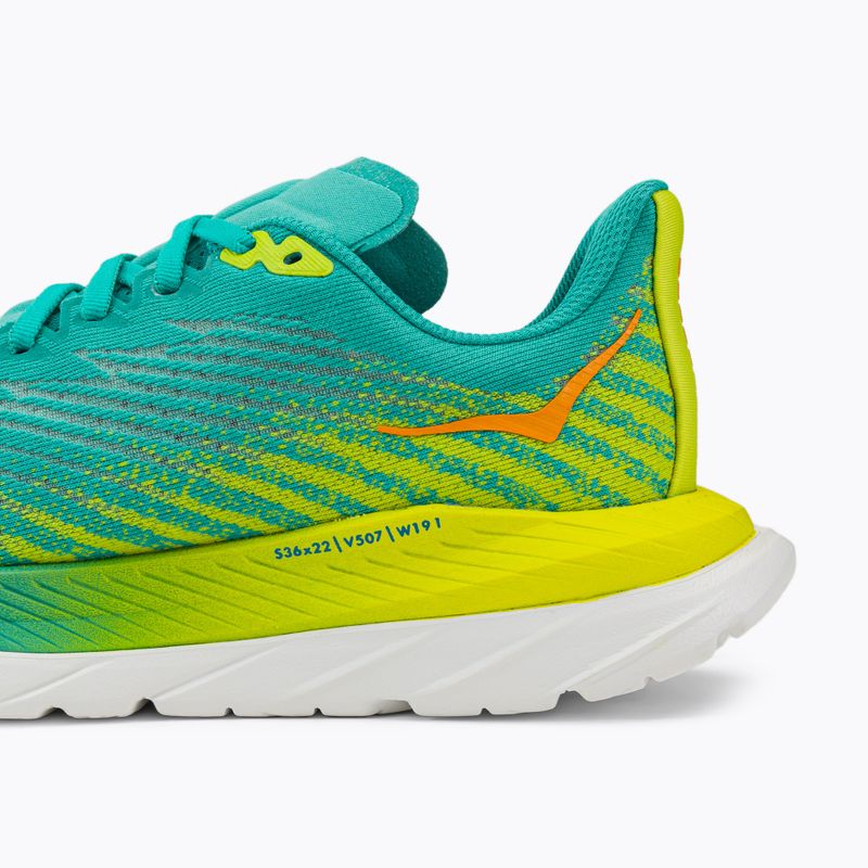 Moteriški bėgimo bateliai HOKA Mach 5 blue/yellow 1127894-CEPR 9