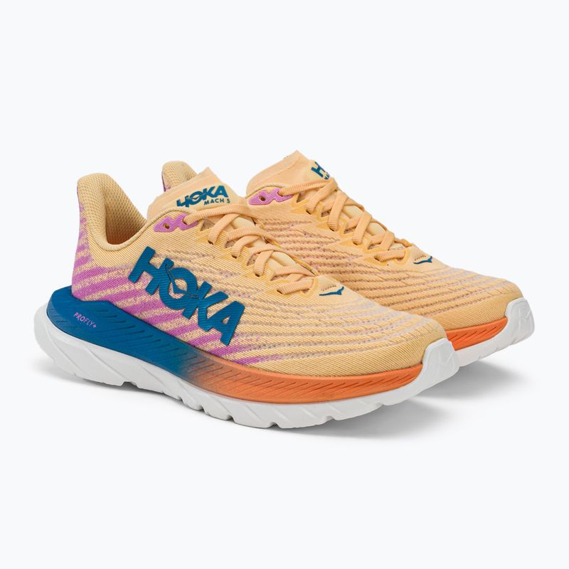 Moteriški bėgimo bateliai HOKA Mach 5 orange-purple 1127894-ICYC 3