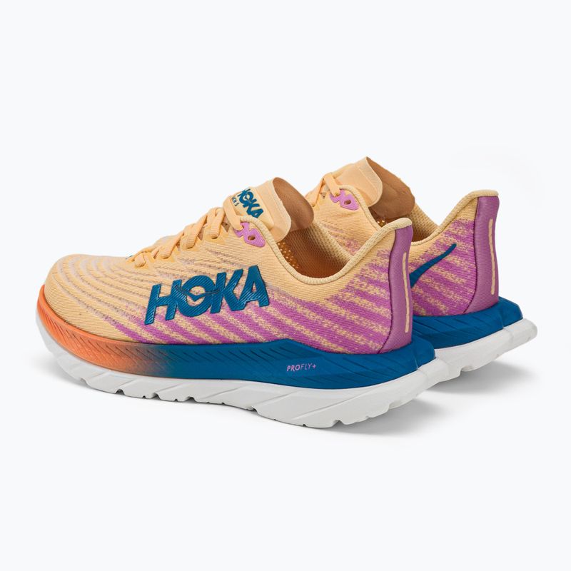 Moteriški bėgimo bateliai HOKA Mach 5 orange-purple 1127894-ICYC 4