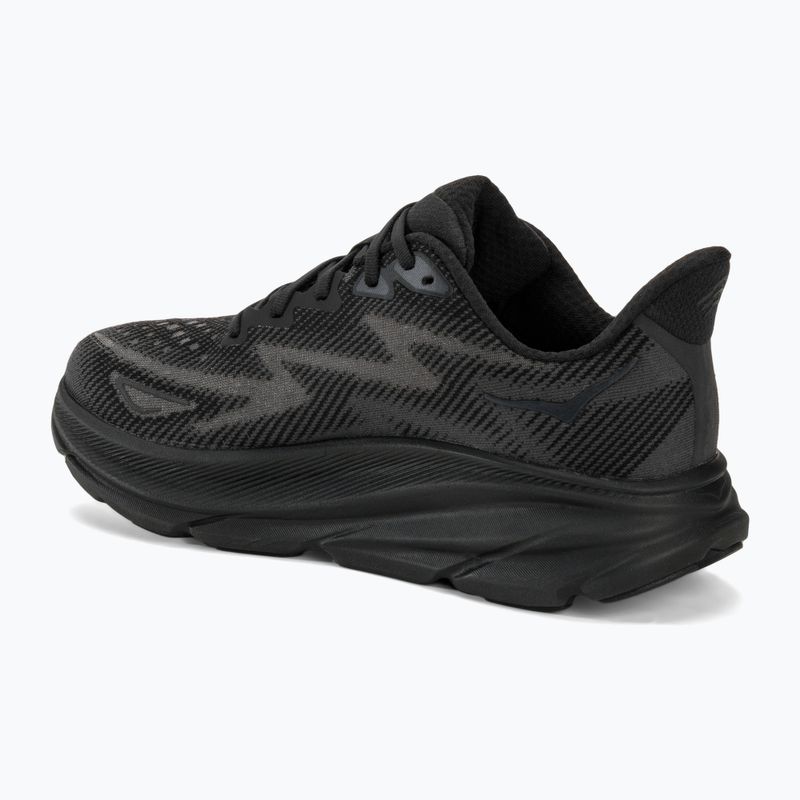 Vyriški bėgimo bateliai HOKA Clifton 9 black/black 3