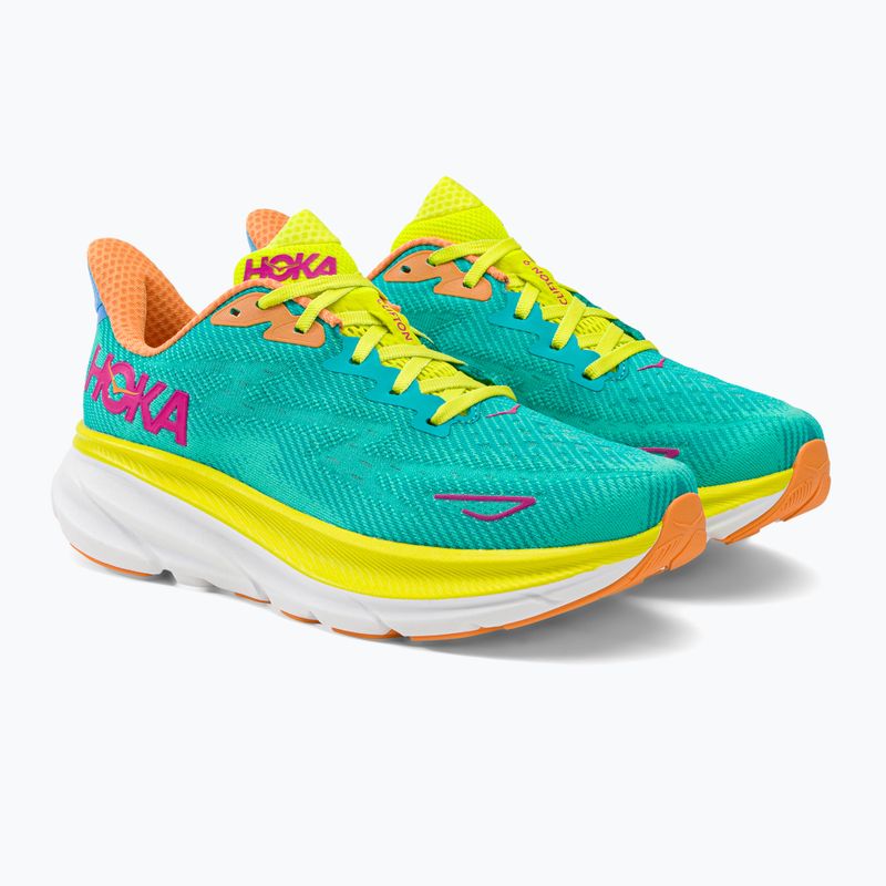 HOKA vyriški bėgimo bateliai Clifton 9 green 1127895-CEPR 4