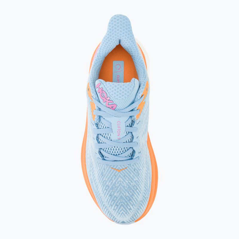 Moteriški bėgimo bateliai HOKA Clifton 9 airy blue/ice water 6