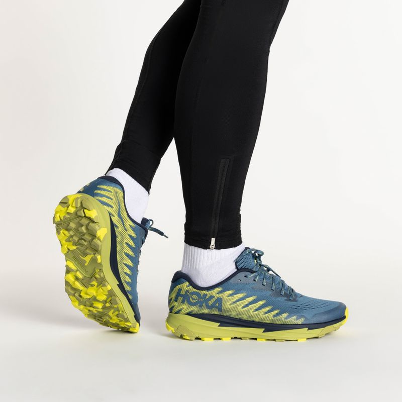 Vyriški bėgimo bateliai HOKA Torrent 3 bluesteel/dark citron 2