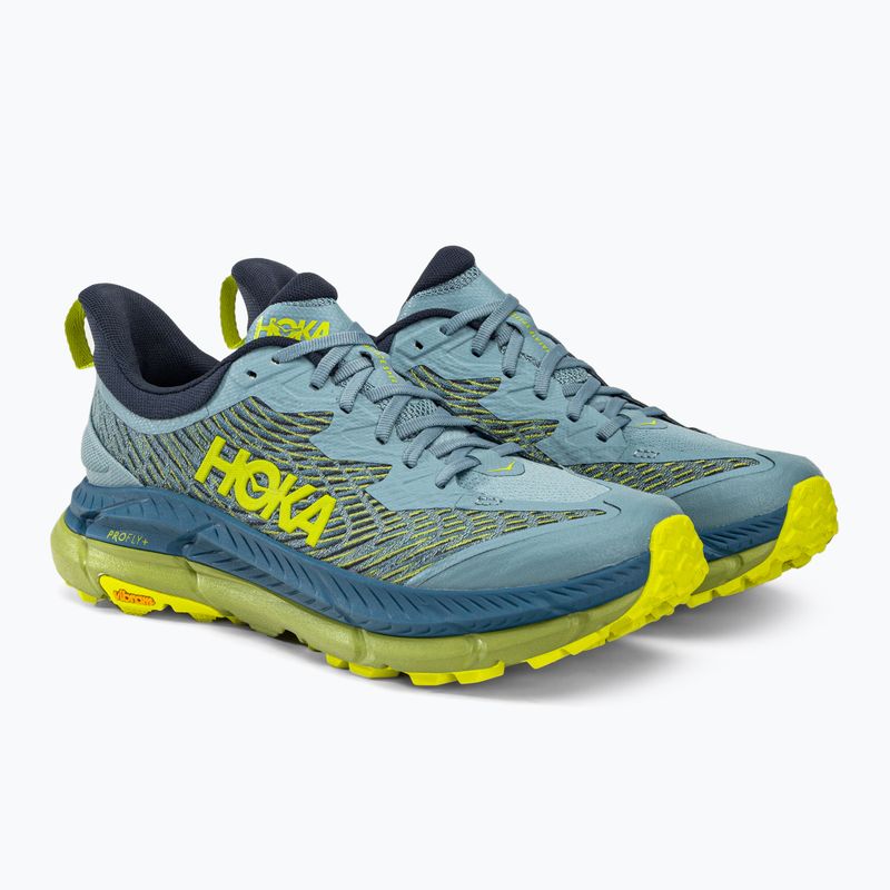 HOKA vyriški bėgimo bateliai Mafate Speed 4 blue/yellow 1129930-SBDCT 4