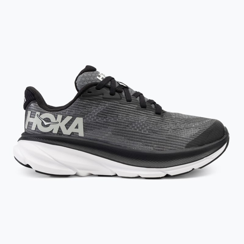 Vaikiški bėgimo batai HOKA Clifton 9 black/white 2