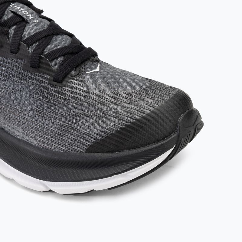 Vaikiški bėgimo batai HOKA Clifton 9 black/white 7