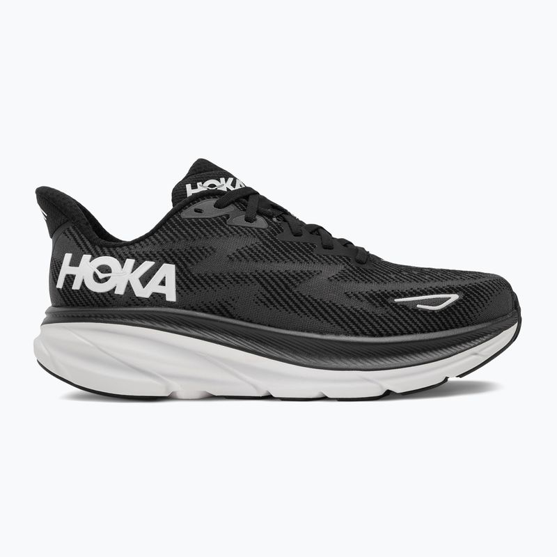 Vyriški bėgimo bateliai HOKA Clifton 9 Wide black/white 2