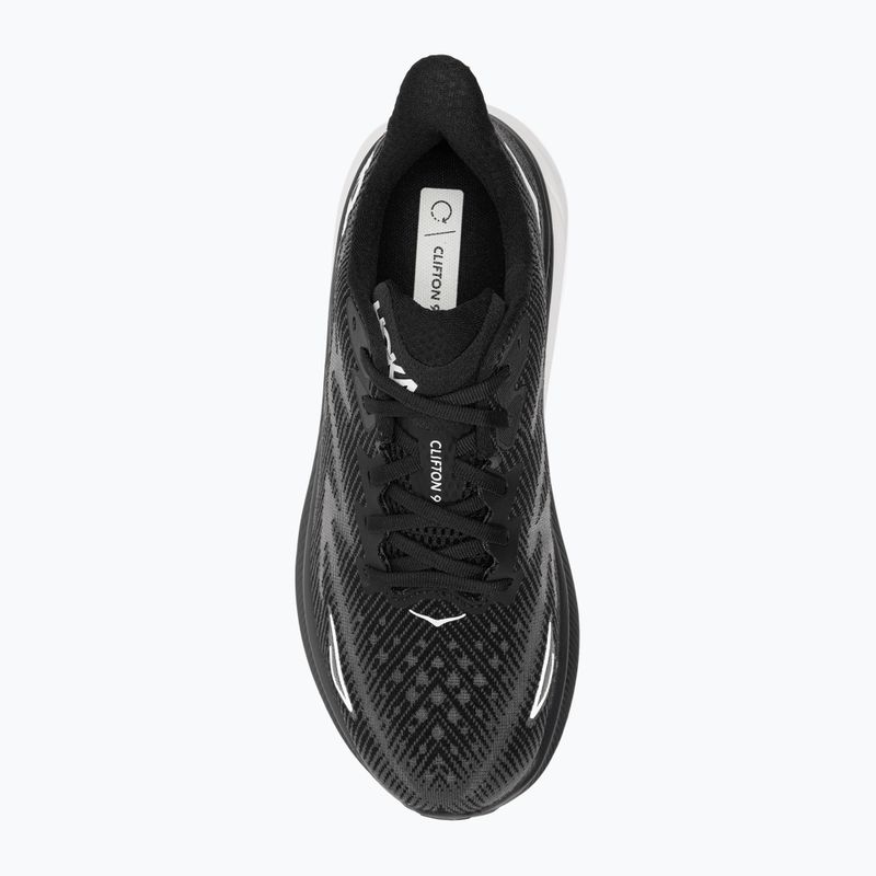 Vyriški bėgimo bateliai HOKA Clifton 9 Wide black/white 5