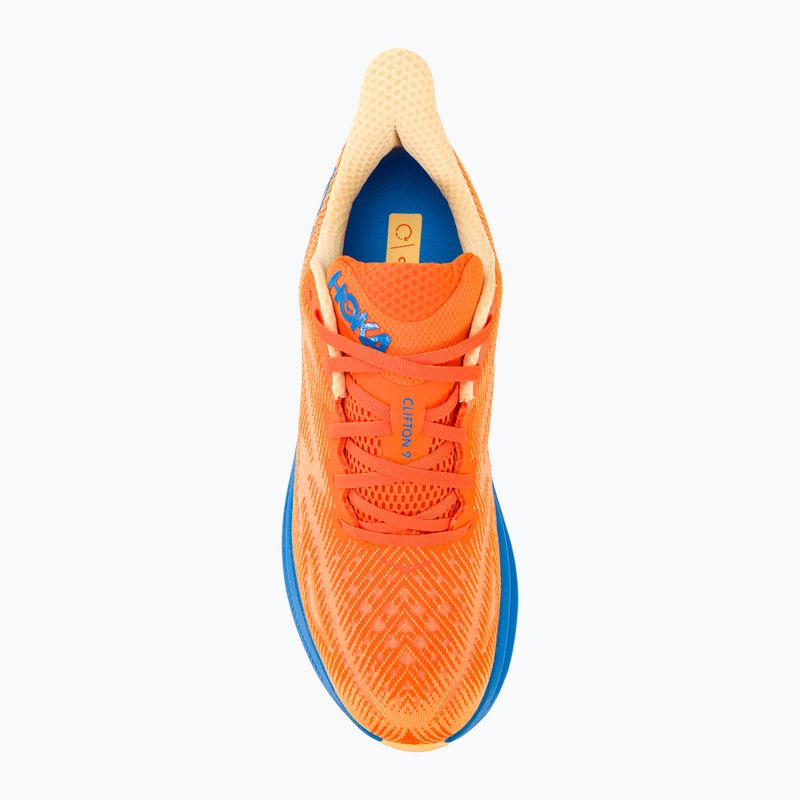Vyriški bėgimo bateliai HOKA Clifton 9 Wide vibrant orange/impala 6