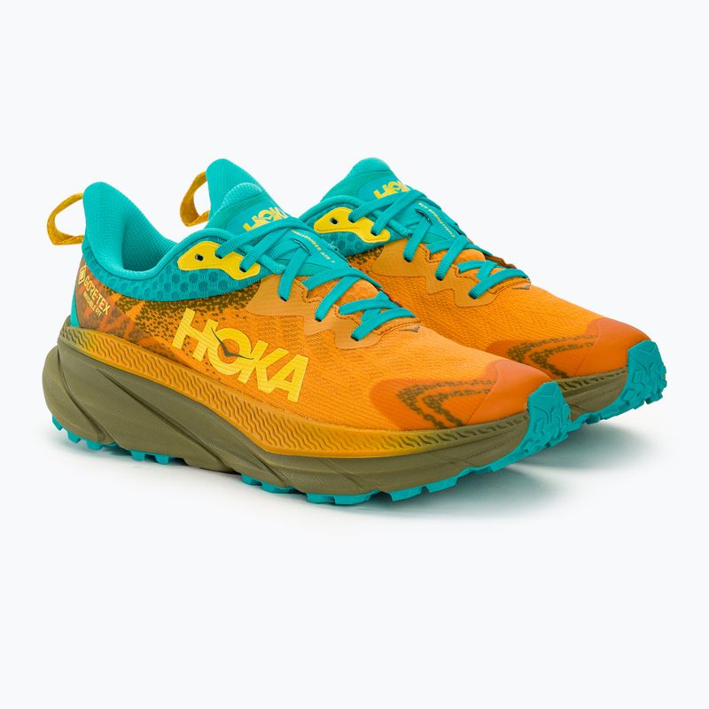 Vyriški bėgimo bateliai HOKA Challenger ATR 7 GTX golden yellow/avocado 4