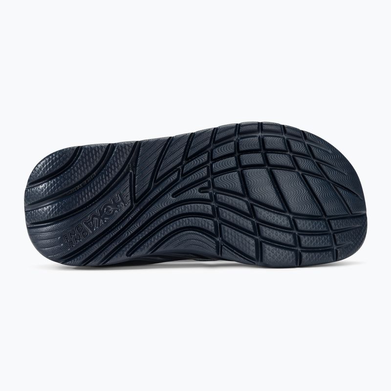 Vyriškos šlepetės per pirštą HOKA ORA Recovery diva blue/outer space 4