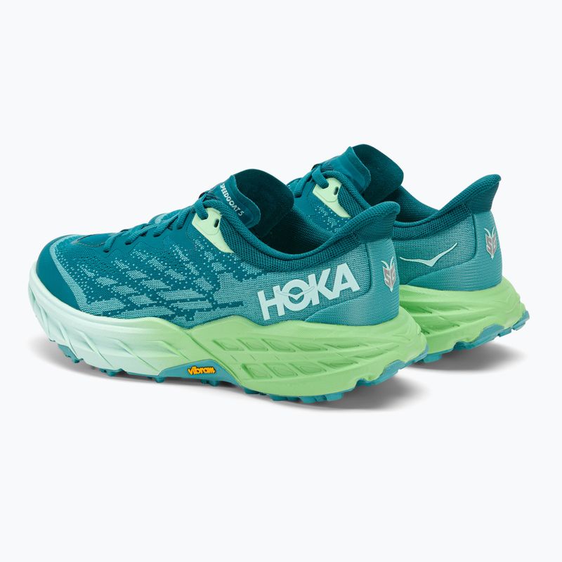 Moteriški bėgimo bateliai HOKA Speedgoat 5 deep lagoon/ocean mist 3