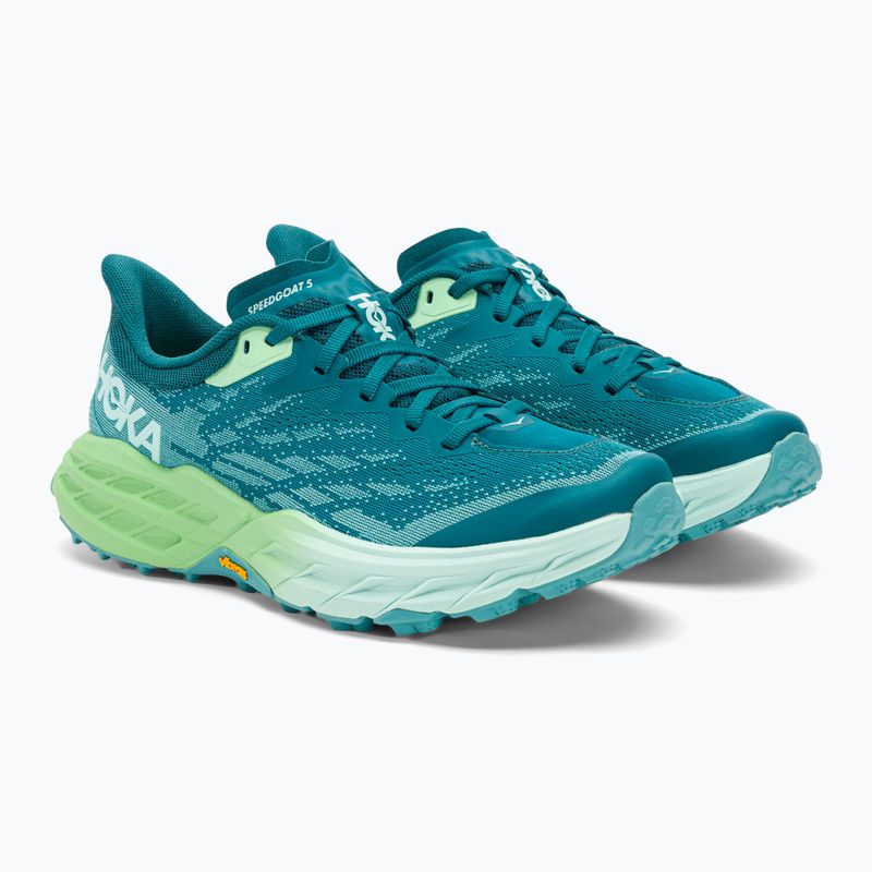 Moteriški bėgimo bateliai HOKA Speedgoat 5 deep lagoon/ocean mist 4