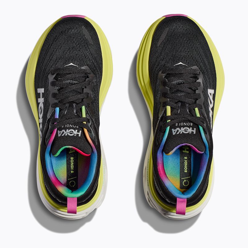 Vyriški bėgimo bateliai HOKA Bondi 8 black/citrus glow 8