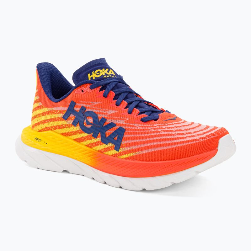 HOKA Mach 5 flame/dandelion vyriški bėgimo bateliai