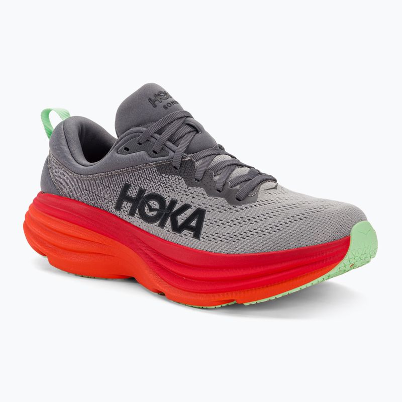 HOKA Bondi 8 castlerock/flame bėgimo bateliai vyrams