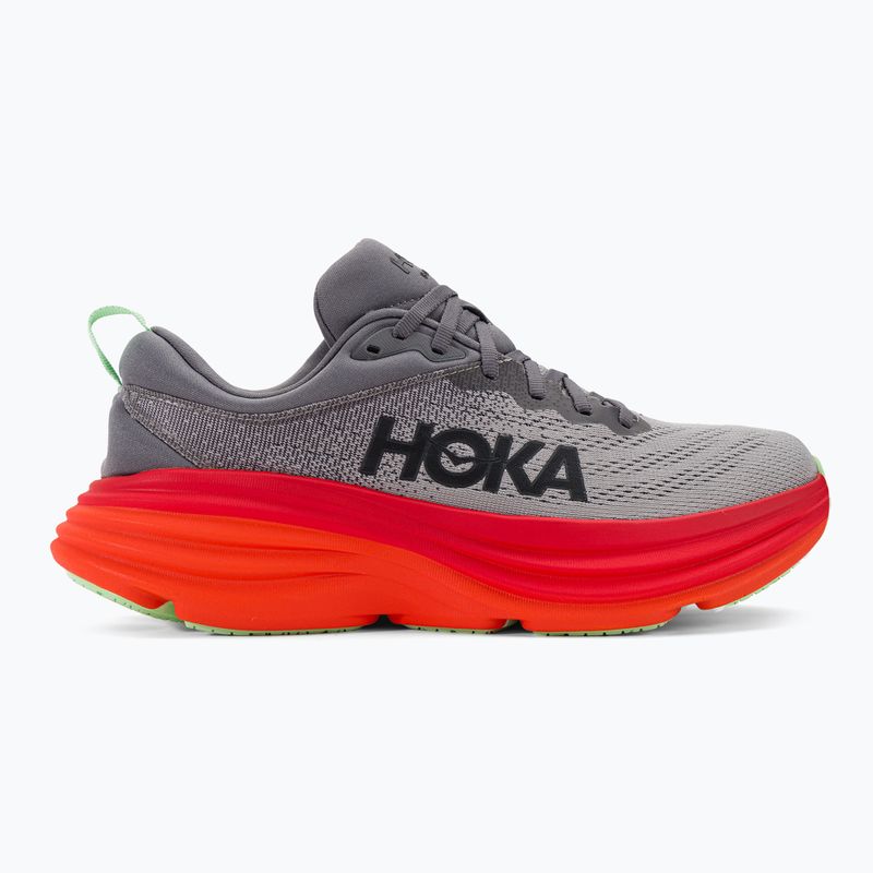 HOKA Bondi 8 castlerock/flame bėgimo bateliai vyrams 2