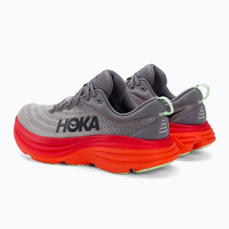 HOKA Bondi 8 castlerock/flame bėgimo bateliai vyrams 3