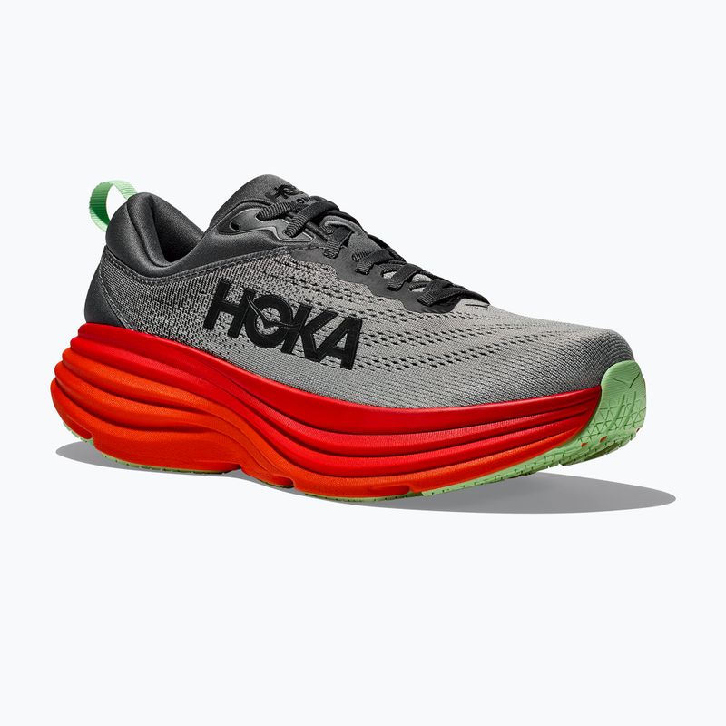 HOKA Bondi 8 castlerock/flame bėgimo bateliai vyrams 7