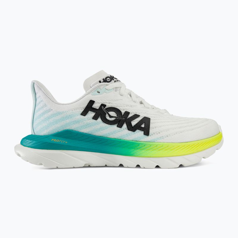 Moteriški bėgimo bateliai HOKA Mach 5 white/blue glass 2