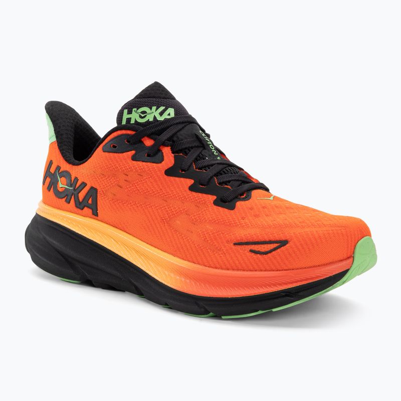 Vyriški bėgimo bateliai HOKA Clifton 9 flame/vibrant orange