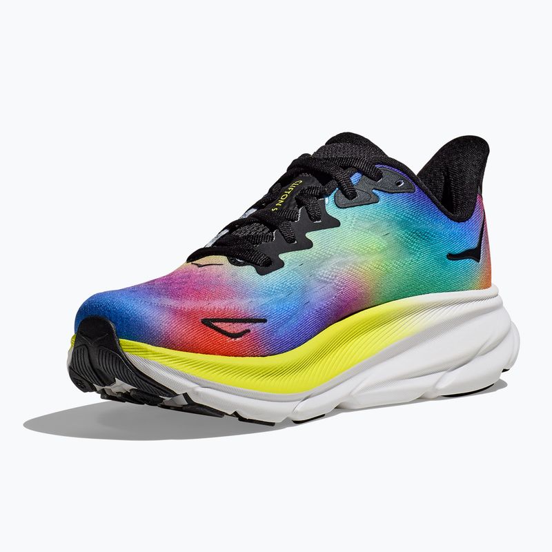 Moteriški bėgimo bateliai HOKA Clifton 9 black/multi 10