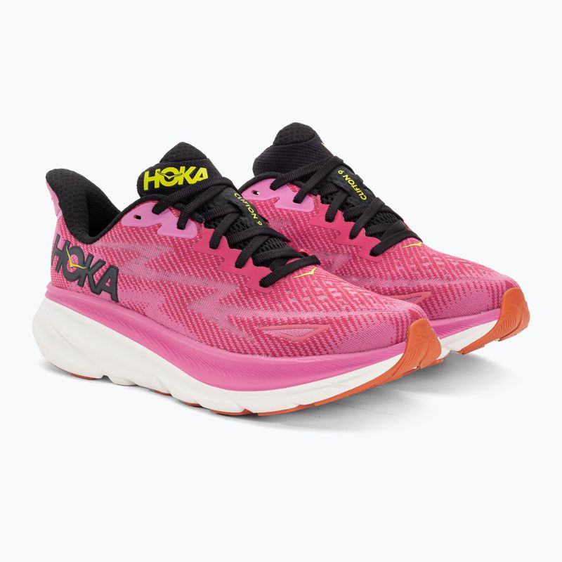 Moteriški bėgimo bateliai HOKA Clifton 9 raspberry/strawberry 4