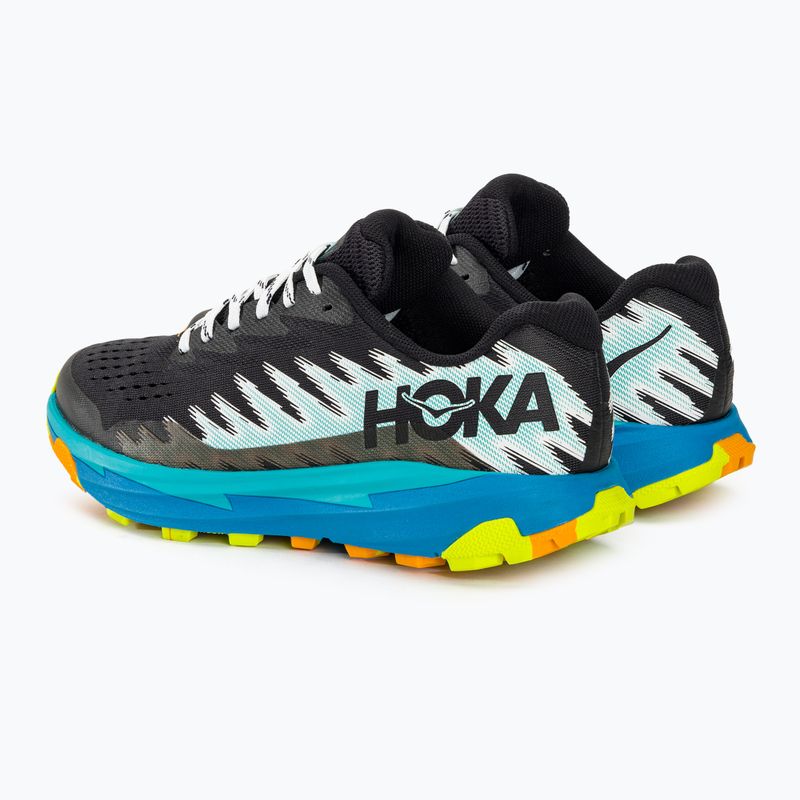 Moteriški bėgimo bateliai HOKA Torrent 3 black/diva blue 4