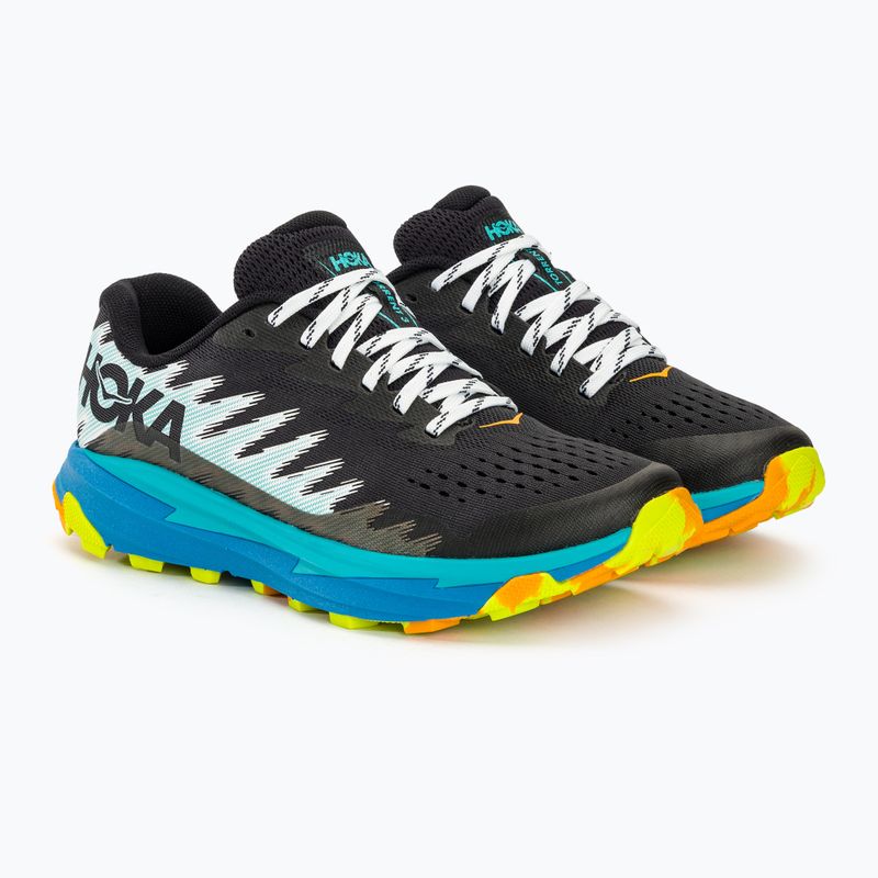 Moteriški bėgimo bateliai HOKA Torrent 3 black/diva blue 5