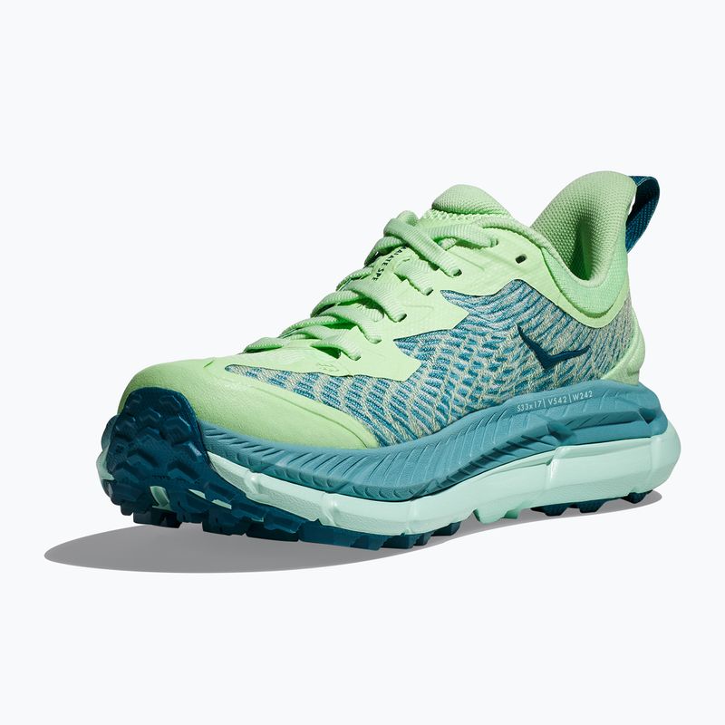 Moteriški bėgimo bateliai HOKA Mafate Speed 4 lime glow/ocean mist 17