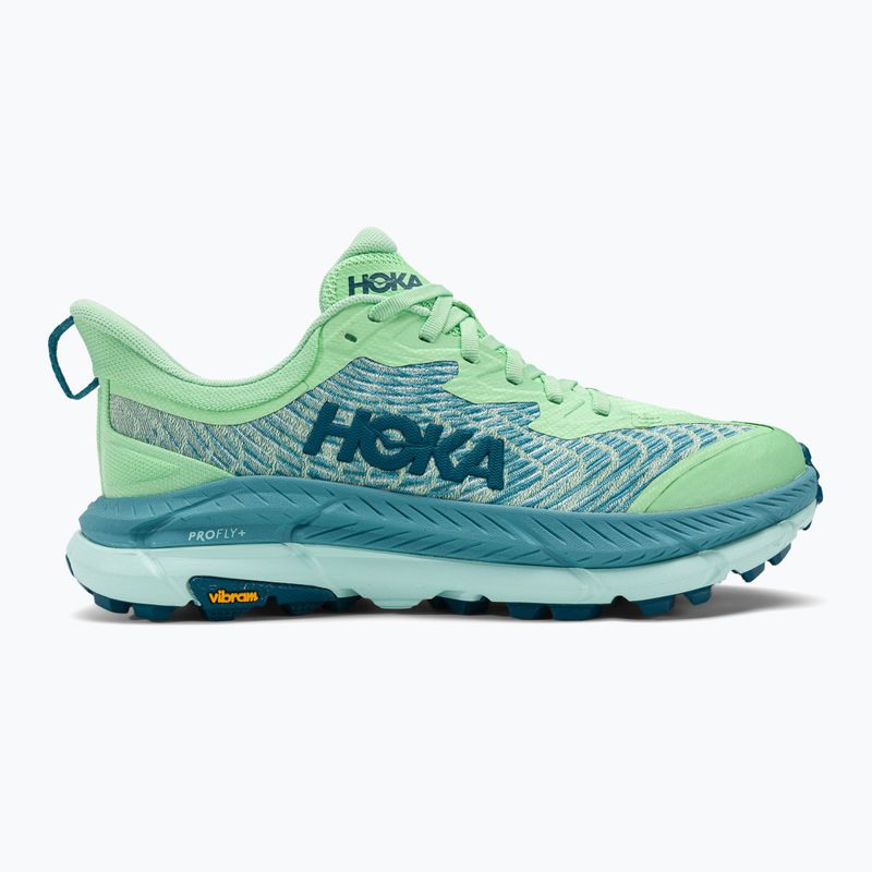 Moteriški bėgimo bateliai HOKA Mafate Speed 4 lime glow/ocean mist 2