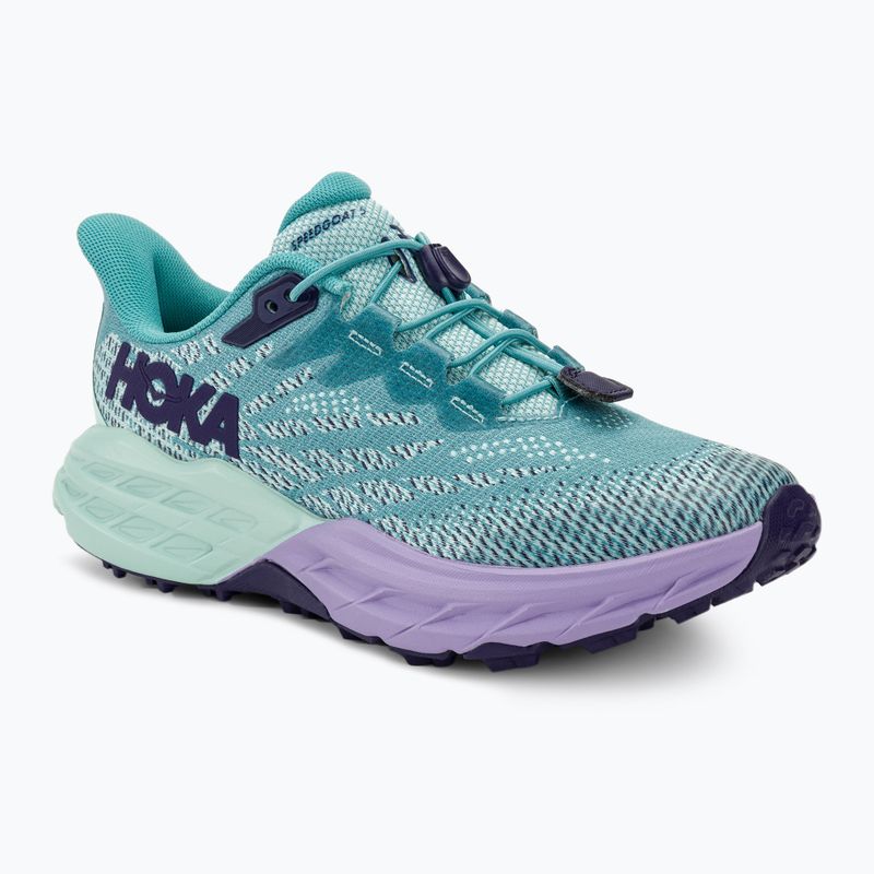 Vaikiški bėgimo batai HOKA Speedgoat 5 ocean mist/lilac mist