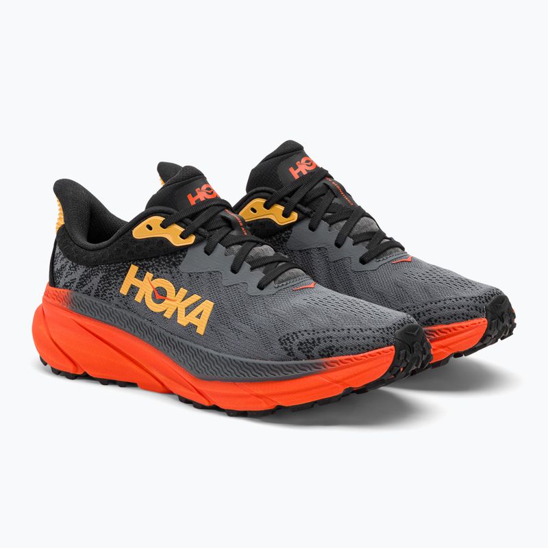 HOKA Challenger ATR 7 castlerock/flame vyriški bėgimo bateliai 4