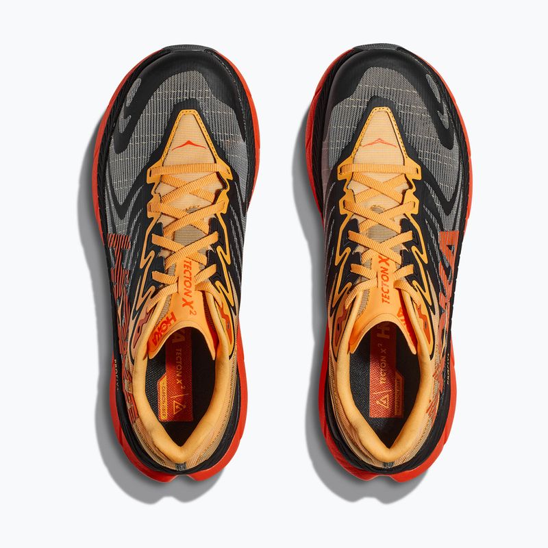Vyriški bėgimo bateliai HOKA Tecton X 2 black/flame 15