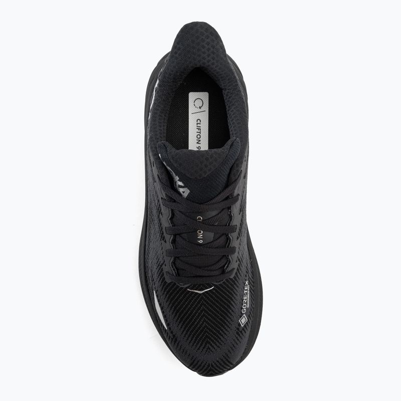 Vyriški bėgimo bateliai HOKA Clifton 9 GTX black/black 6