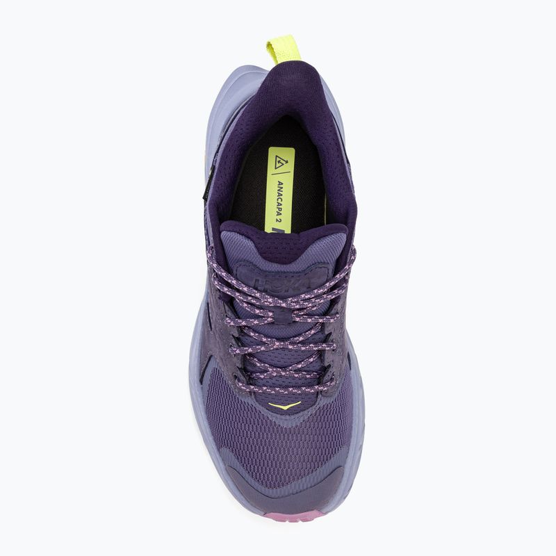 Moteriški trekingo batai HOKA Anacapa 2 Low GTX meteor/cosmic sky 5