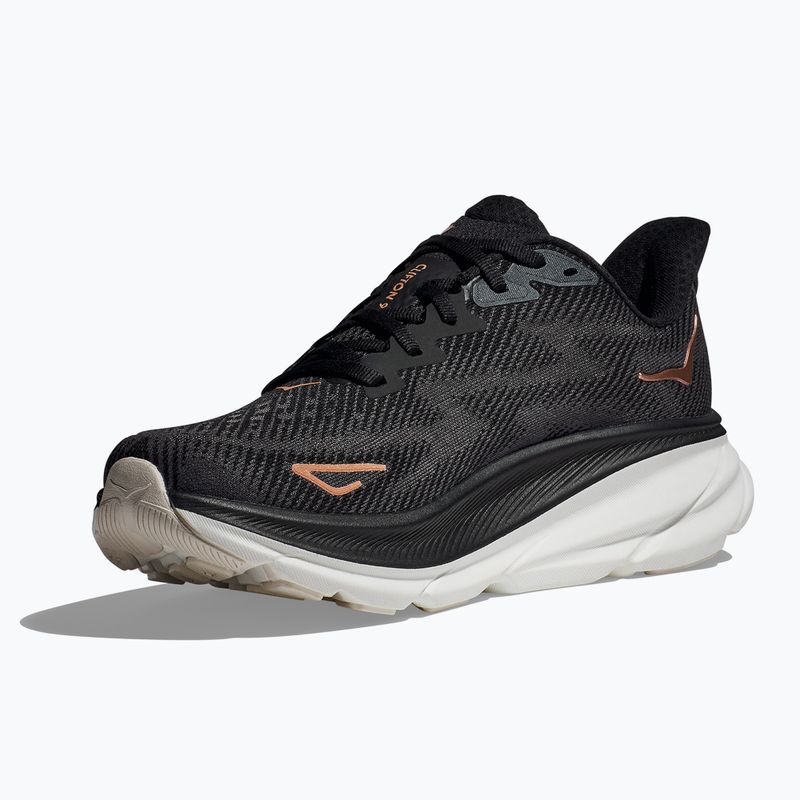 Moteriški bėgimo batai HOKA Clifton 9 black/rose gold 12