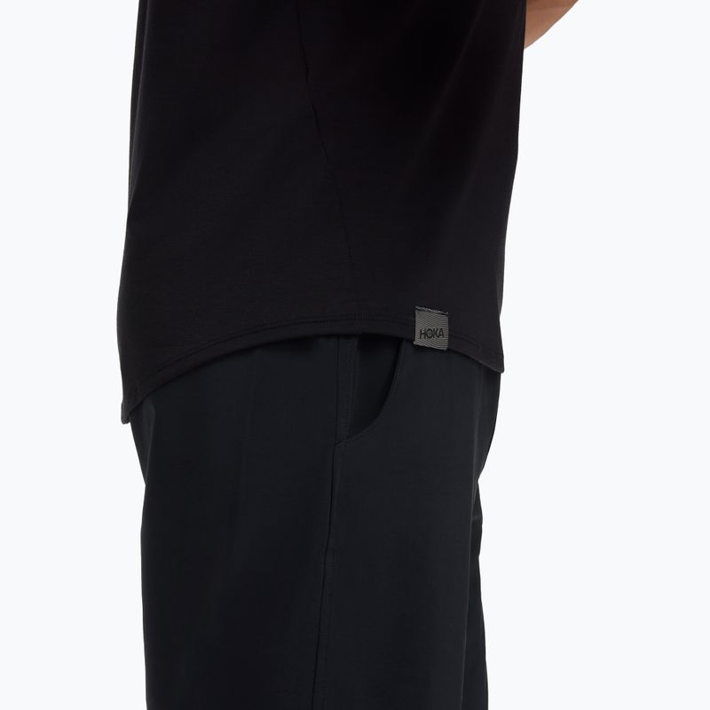 Vyriški bėgimo marškinėliai HOKA Essential Tee black 5