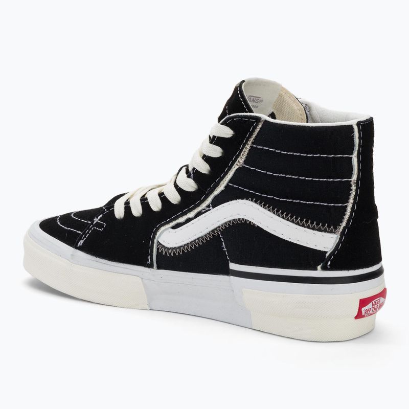 Batai Vans SK8-Hi Reconstruct black/true white 3