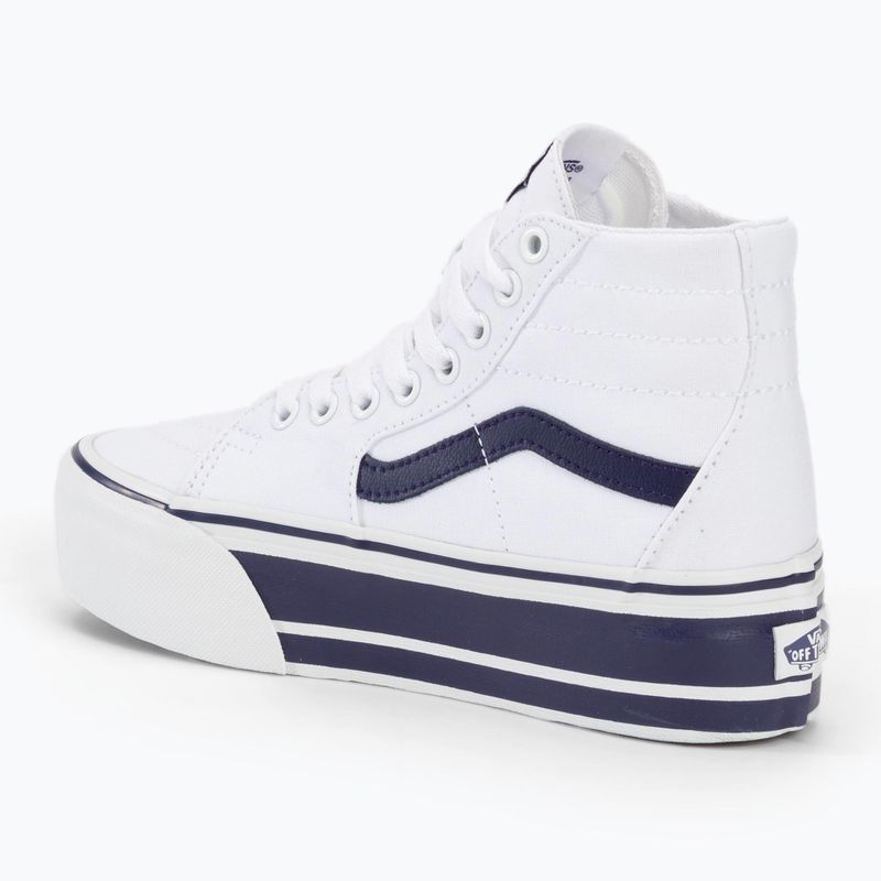 Batai Vans UA SK8-Hi Tapered Stackform Sport Stripes navy true/white 3