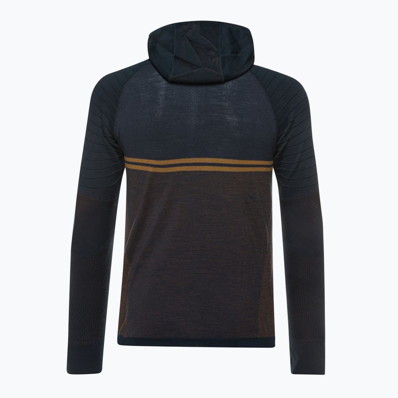 Vyriškas termo džemperis Smartwool Intraknit Merino Tech deep navy-fox brown 4