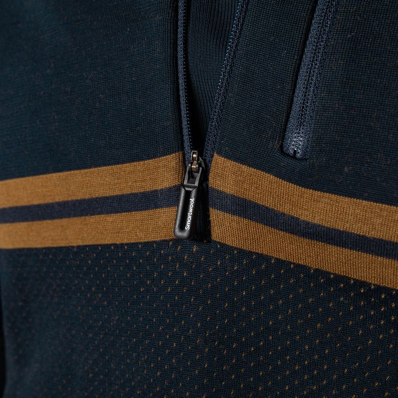 Vyriškas termo džemperis Smartwool Intraknit Merino Tech deep navy-fox brown 6