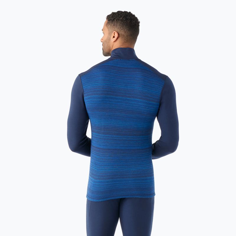 Vyriški termoaktyvūs marškinėliai Smartwool Merino 250 Baselayer 1/4 Zip Boxed deep navy color shift 2