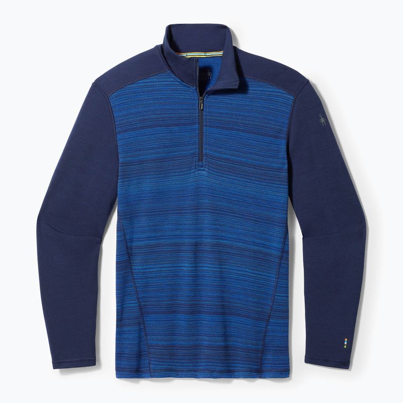 Vyriški termoaktyvūs marškinėliai Smartwool Merino 250 Baselayer 1/4 Zip Boxed deep navy color shift 3