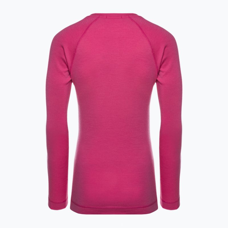 Moteriški termoaktyvūs marškinėliai Smartwool Merino 250 Baselayer Crew Boxed power pink 4