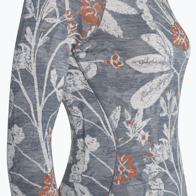 Moteriški termoaktyvūs marškinėliai Smartwool Merino 250 Baselayer Crew Boxed winter sky floral 5