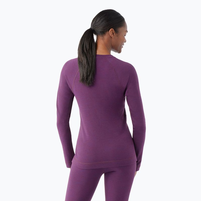 Moteriški termoaktyvūs marškinėliai Smartwool Merino 250 Baselayer Crew Boxed purple iris heather 2